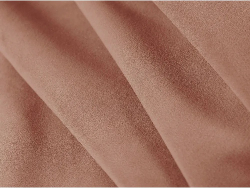 Różowa aksamitna rozkładana sofa 209 cm Shannon – Cosmopolitan Design