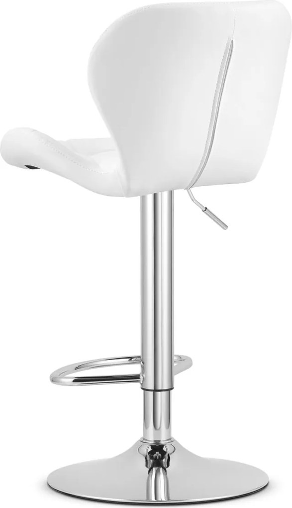 Promocja Krzesło barowe z ekoskóry WEST, białe II. gatunek