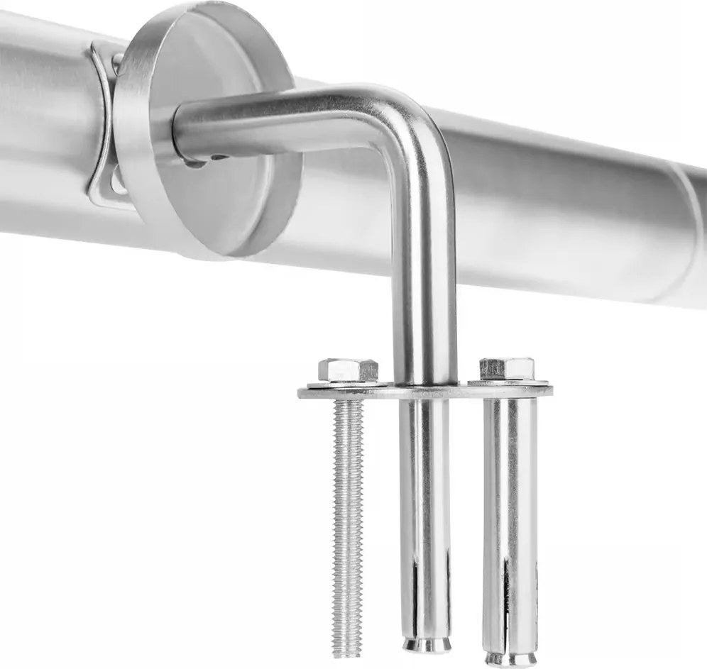 Poręcz ze stali nierdzewnej CHROME, 4,2×100cm, srebrna Monzana