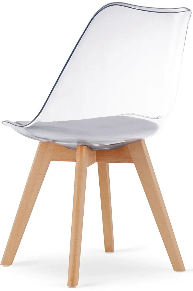 Przezroczyste krzesło minimalistyczne - Ares 3X