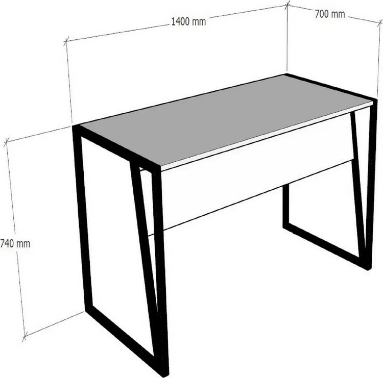 Biurko Cunda Sapphire Oak