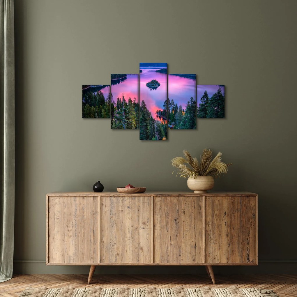 Obraz - Jezioro Tahoe, Sierra Nevada, Kalifornia, USA (125x70 cm)