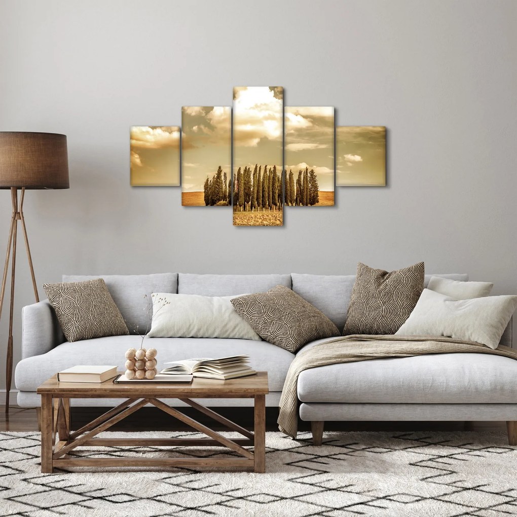 Obraz leśnej łąki (125x70 cm)