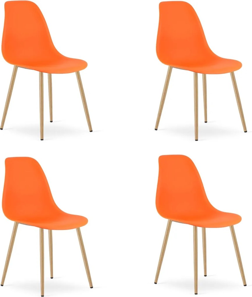 Pomarańczowe krzesło OSAKA