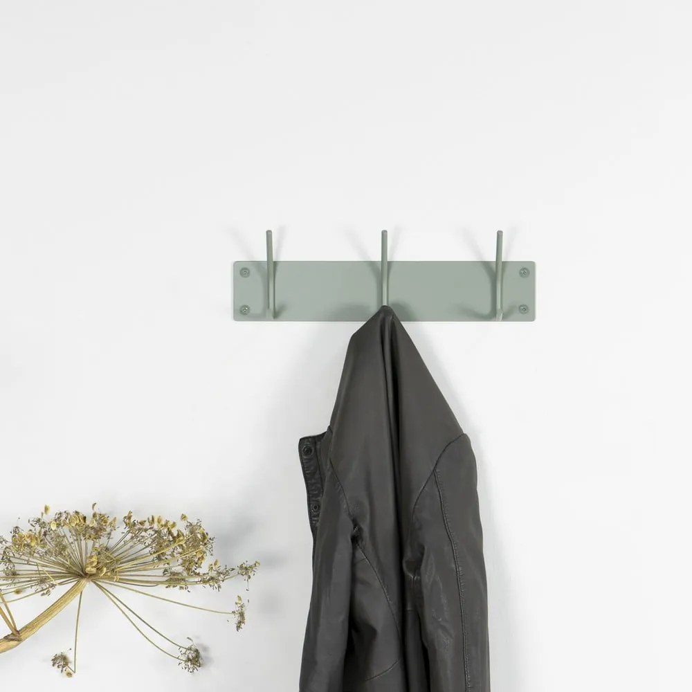 Szarozielony metalowy wieszak ścienny 40 cm Fusion – Spinder Design