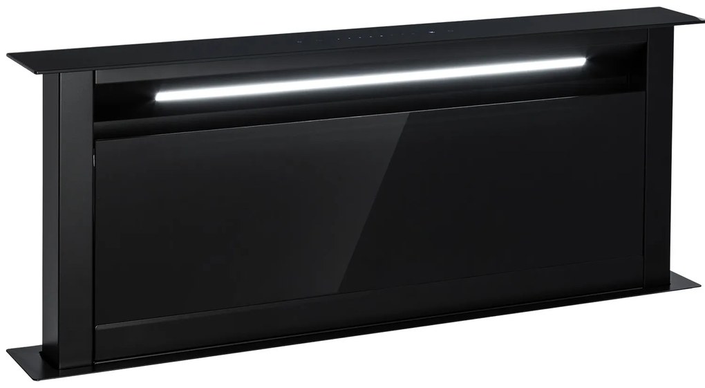 Klarstein Royal Flush 90cm 604.1m³/godz. Okap Blatowy Czarny