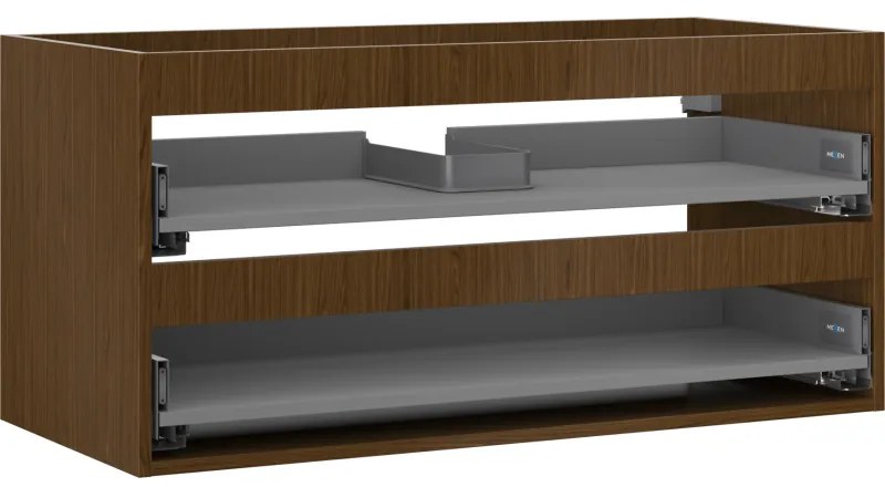Mexen Box-A korpus szafki podumywalkowej 100 cm, 2 szuflady, orzech - 91AX0-1000-470-2-86