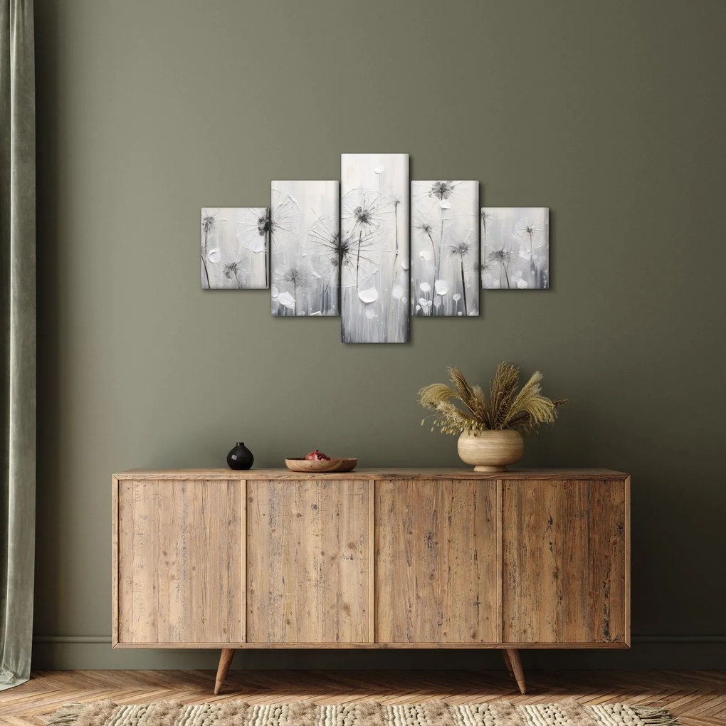 Obraz - Mlecze, malarstwo (125x70 cm)