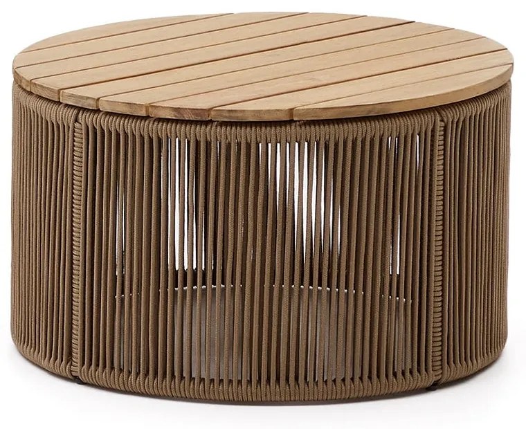 Okrągły stolik ogrodowy z blatem z drewna akacjowego ø 60 cm Dandara – Kave Home