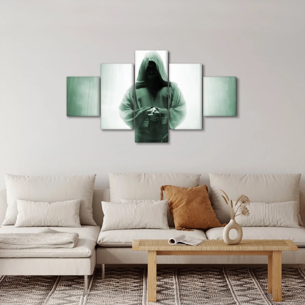 Obraz - Mnich w ciemności (125x70 cm)