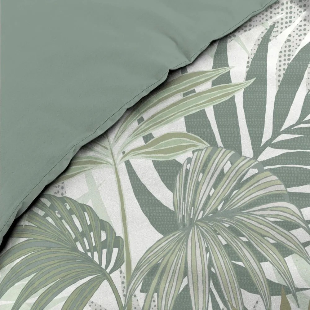 Zielona bawełniana pościel dwuosobowa 240x220 cm Nymea – douceur d'intérieur