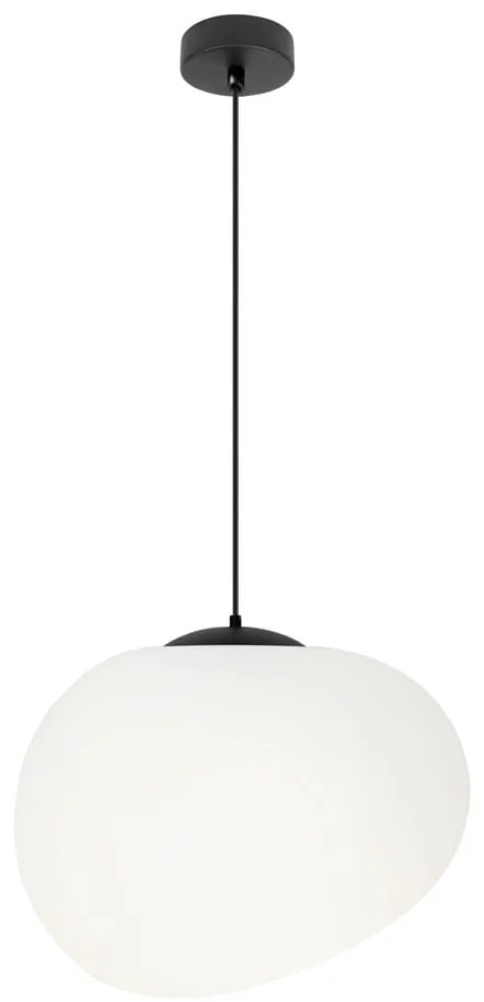 Czarno-biała lampa wisząca ø 25 cm Stones – Candellux Lighting