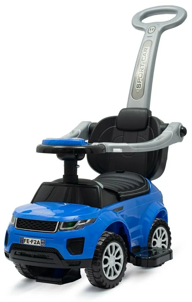 Baby Mix Odpychacz grający dla dzieci z prowadnicą SUV 3w1 Prime, niebieski