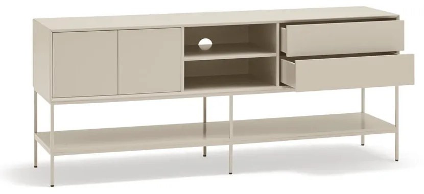 Kremowa szafka pod TV 175x74x45 cm Platt – Teulat