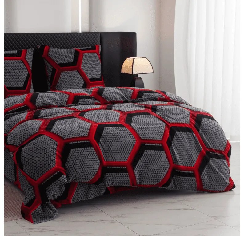 PrzytulneMieszkanie.pl PrzytulneMieszkanie.pl Pościel z mikropluszu ZORINO szara Rozmiar pościeli: 70 x 80 cm | 140 x 200 cm