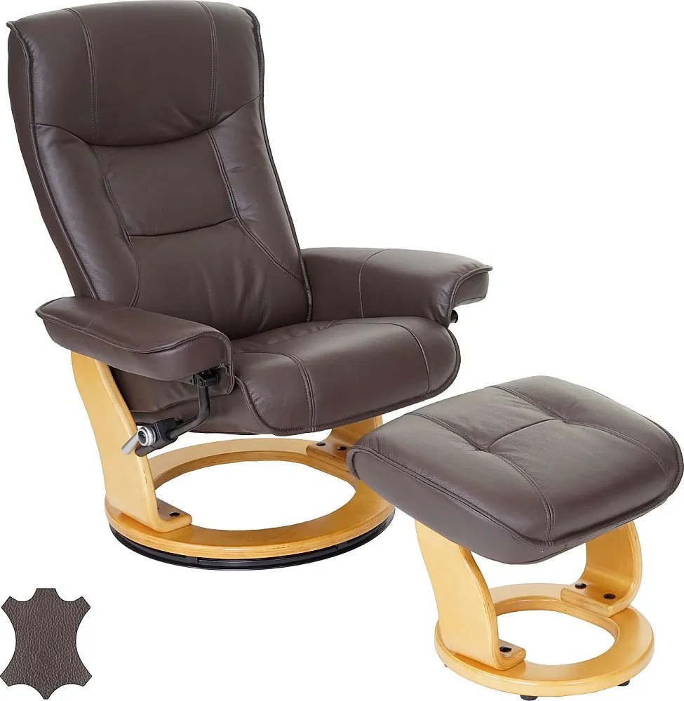 Leżanka Halifax,  brązowy, naturalny brąz