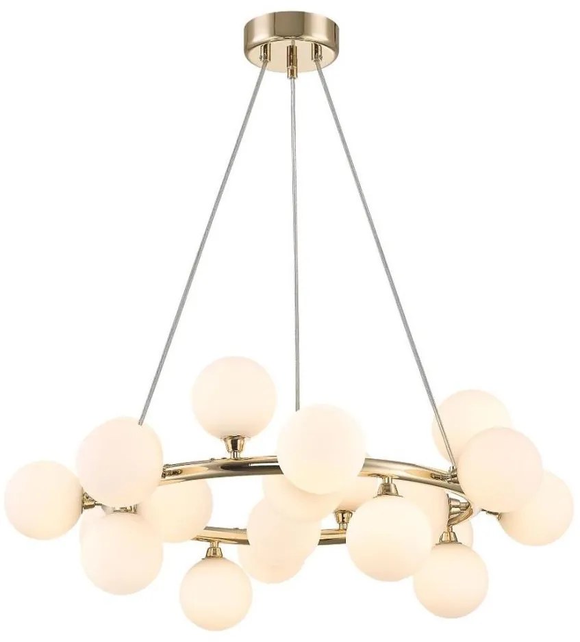 Zuma Line P0462-20C-F7AA - Żyrandol na lince BOBO 20xG9/28W/230V złoty