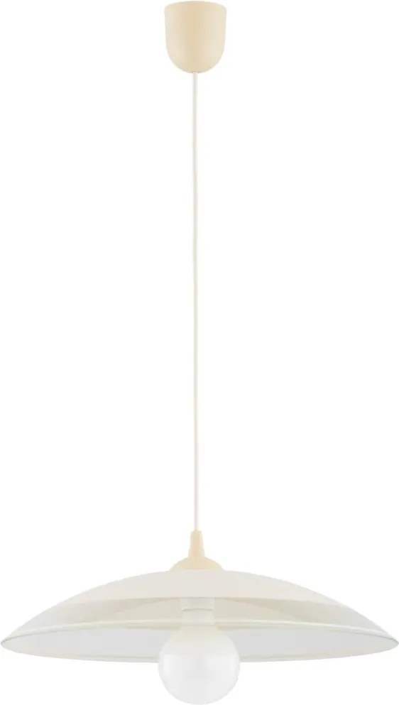 Žyrandol na przewodzie SOTI 1xE27/15W/230V kremowy