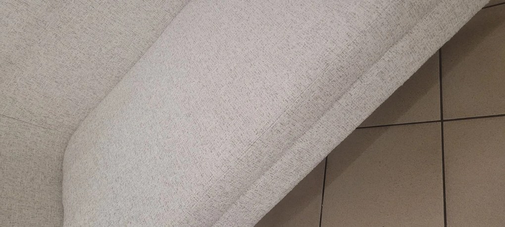 Sofa szara mała 145/65,5/78,5 cm tapicerowana tkaniną BEND