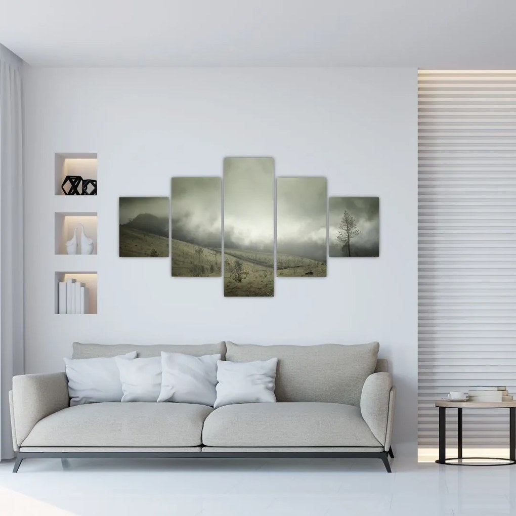 Obraz krajobrazu przed burzą (125x70 cm)