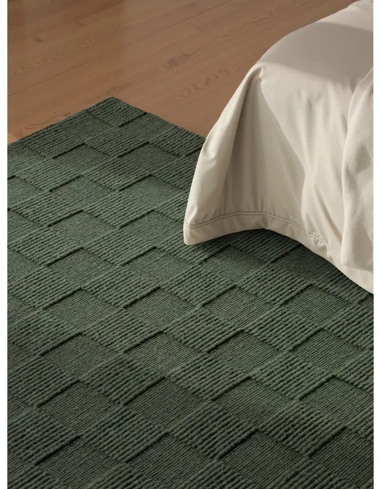 Ciemnozielony wełniany dywan tkany ręcznie 200x300 cm Scala – Villeroy&amp;Boch