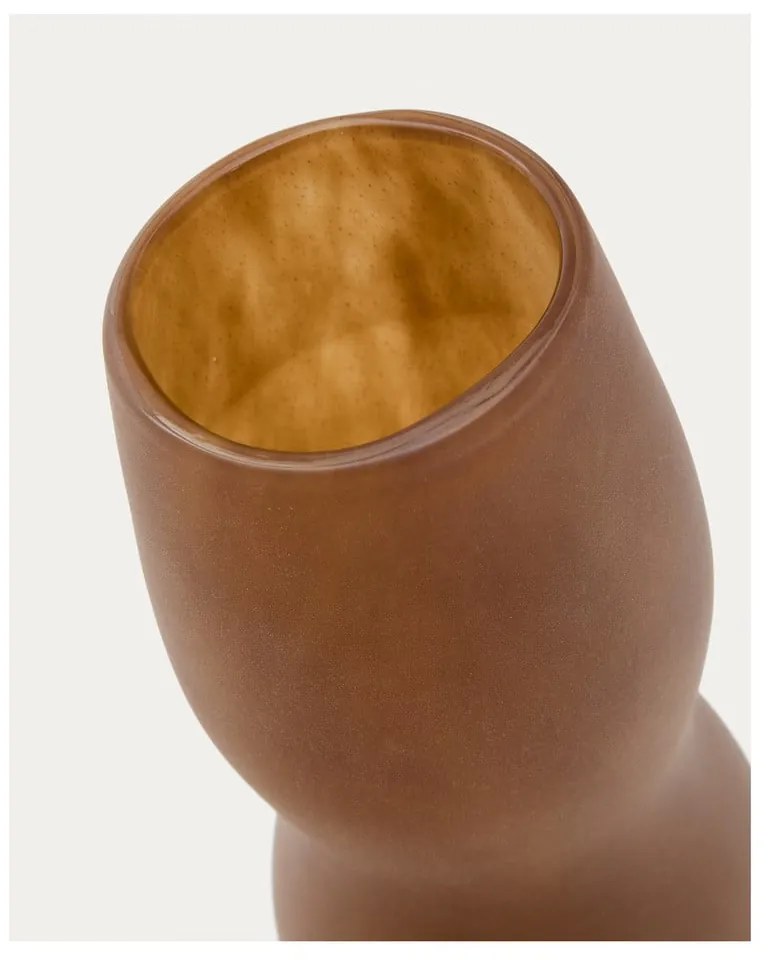 Brązowy szklany wazon (wysokość 32 cm) Crila – Kave Home