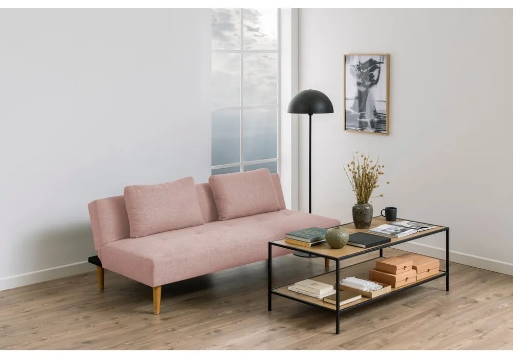 Różowa rozkładana sofa 180 cm Matylda – Bonami Essentials