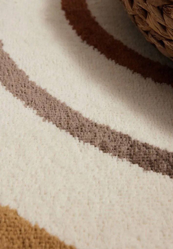 Dywan dziecięcy Adventures – Podwójna tęcza naturalne kolory 160 cm x 235 cm Atest Oeko - Tex