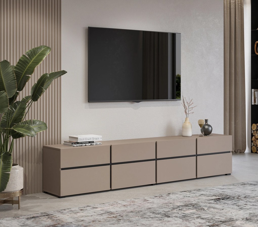 Szafka RTV INCROCIO - Zielony / 225 cm