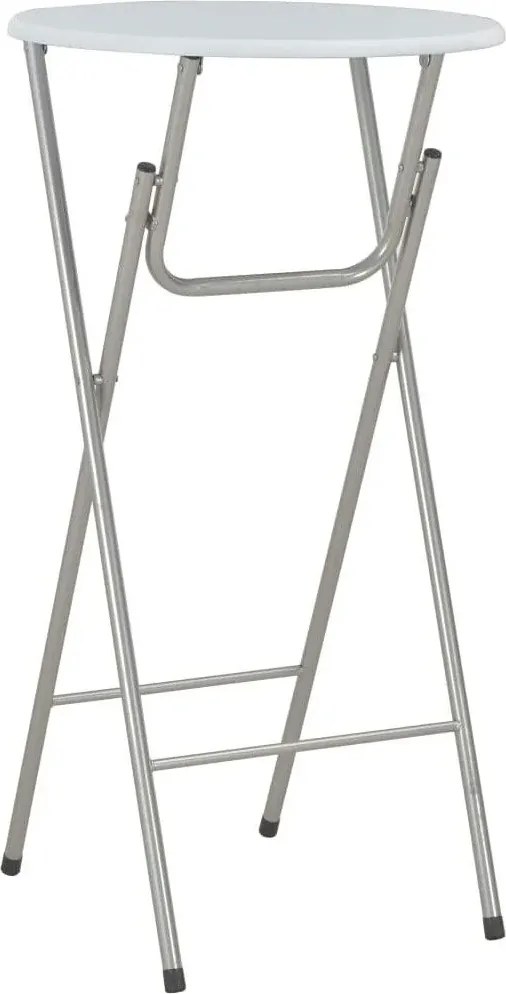 Zestaw 4 białych okrągłych stolików E6-H07