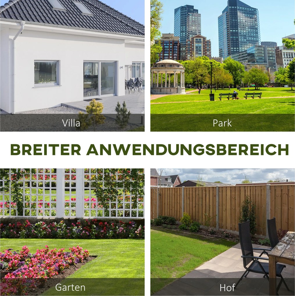 Outsunny ławka ogrodowa dla 2 osób z drewna jodłowego klasyczny design, 116 x 56 x 80 cm