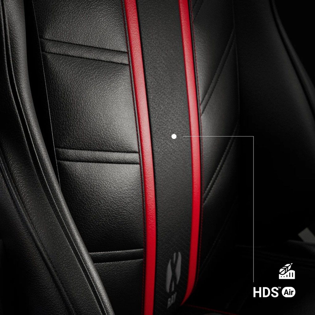 Krzesło dla graczy Diablo X-Ray King Size czarno-czerwony