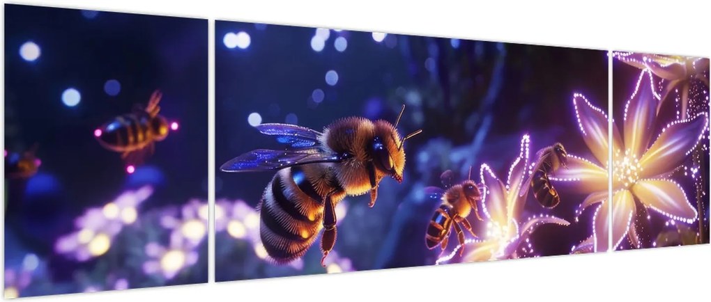 Obraz - Bee Meadow III. (170x50 cm)