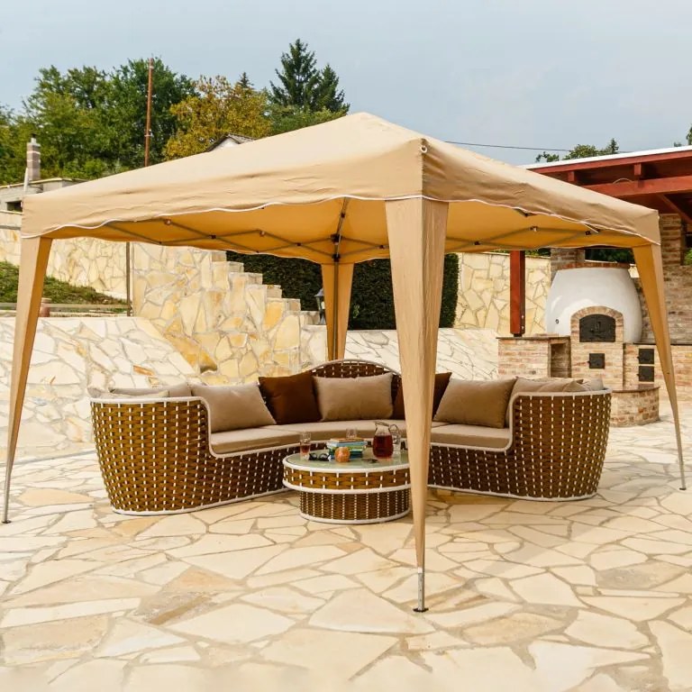 Namiot ogrodowy INSTENT BASIC - 3 x 3 m, beżowy