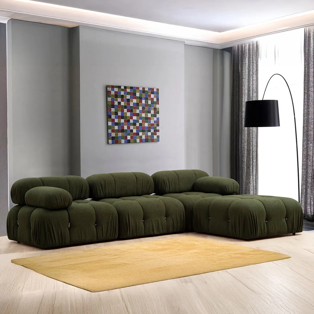 Stołek Bubble Pouffe Zielony