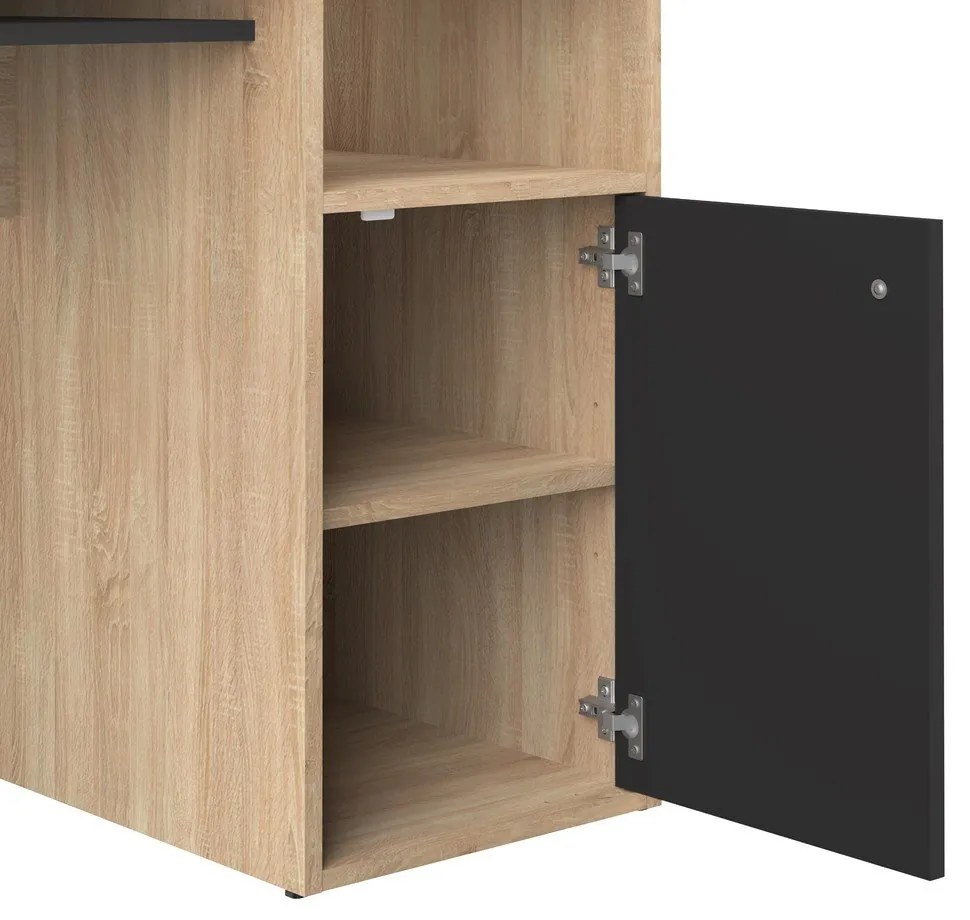 Biurko z blatem w dekorze dębu 50x115 cm Oxford – TemaHome