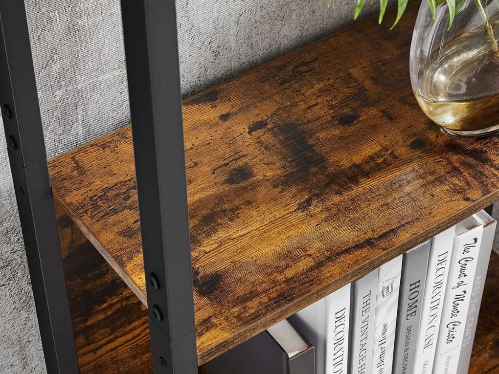 Regał TAYLOR 14 półek 166x158 cm, rustykalny brązowy