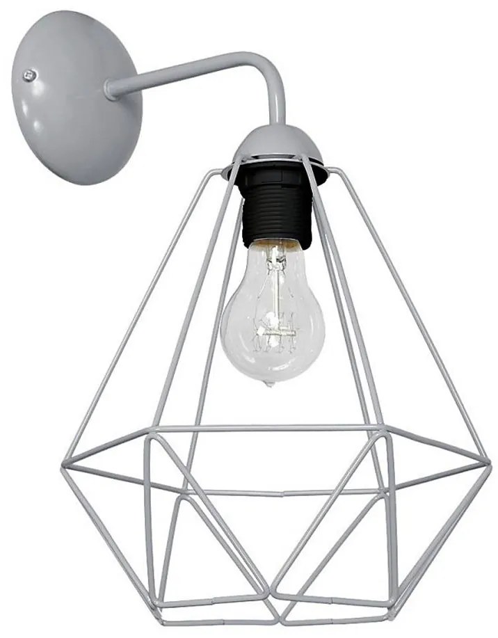 Kinkiet BASKET 1xE27/60W/230V szary