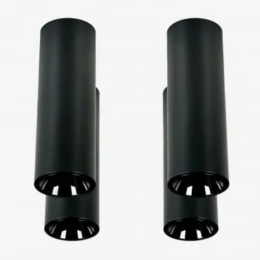 Pack 4 Okrągłych Sufitowych Opraw Led O Średnicy Ø5,7 Cm Do Montażu Powierzchniowego, Do Użytku Zewnętrznego, Wykonanych Z Alumi Biała Ciepła 2700 K &