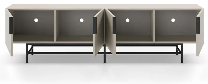 Kremowa szafka pod TV 200x63,5 cm Eldia – Marckeric