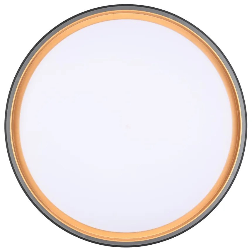 Czarna lampa sufitowa LED ø 40 cm Felis – Reality