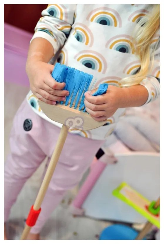Tooky toy drewniany zestaw do sprzątania dla dzieci 6 el.