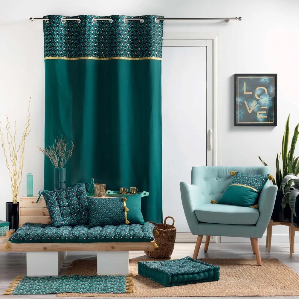Morska bawełniana zasłona 140x240 cm Artchic – douceur d'intérieur