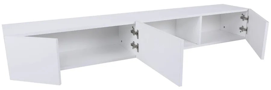 Biała szafka pod TV 180x30x25 cm Wagna – Kalune Design