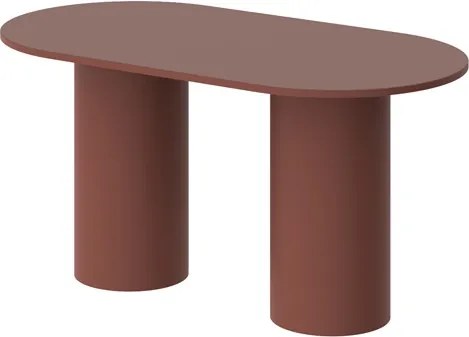 Pastelowy owalny stół Roseto Hubertus