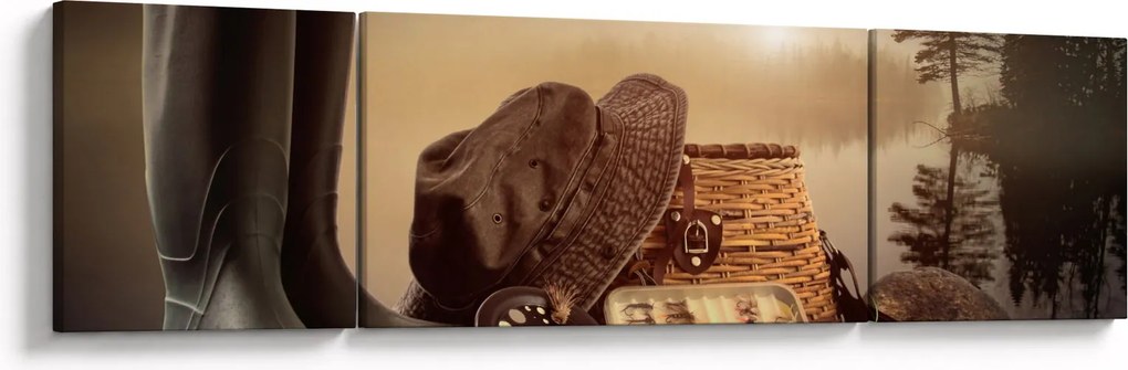 Obraz - Martwa natura rybactwa (170x50 cm)