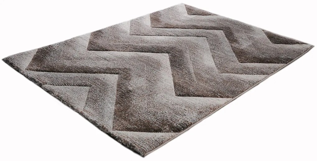 Dywan Diamond New jodełka szaro-beżowy 160 cm x 220 cm
