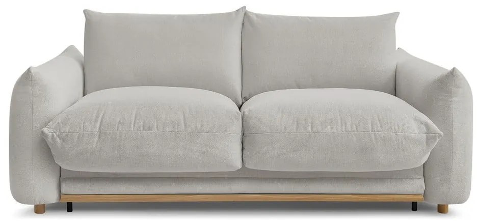 Jasnoszara rozkładana sofa 214 cm Ernest – Bobochic Paris