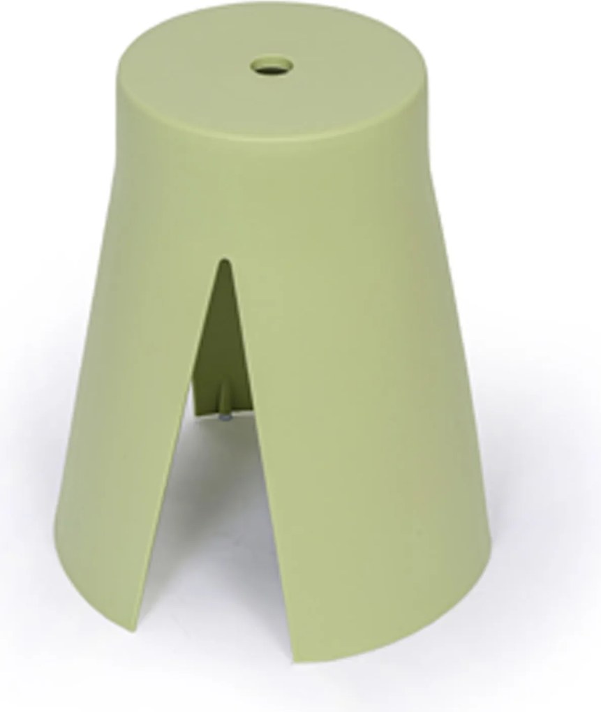 Plastikowy stołek RIKO, zielony