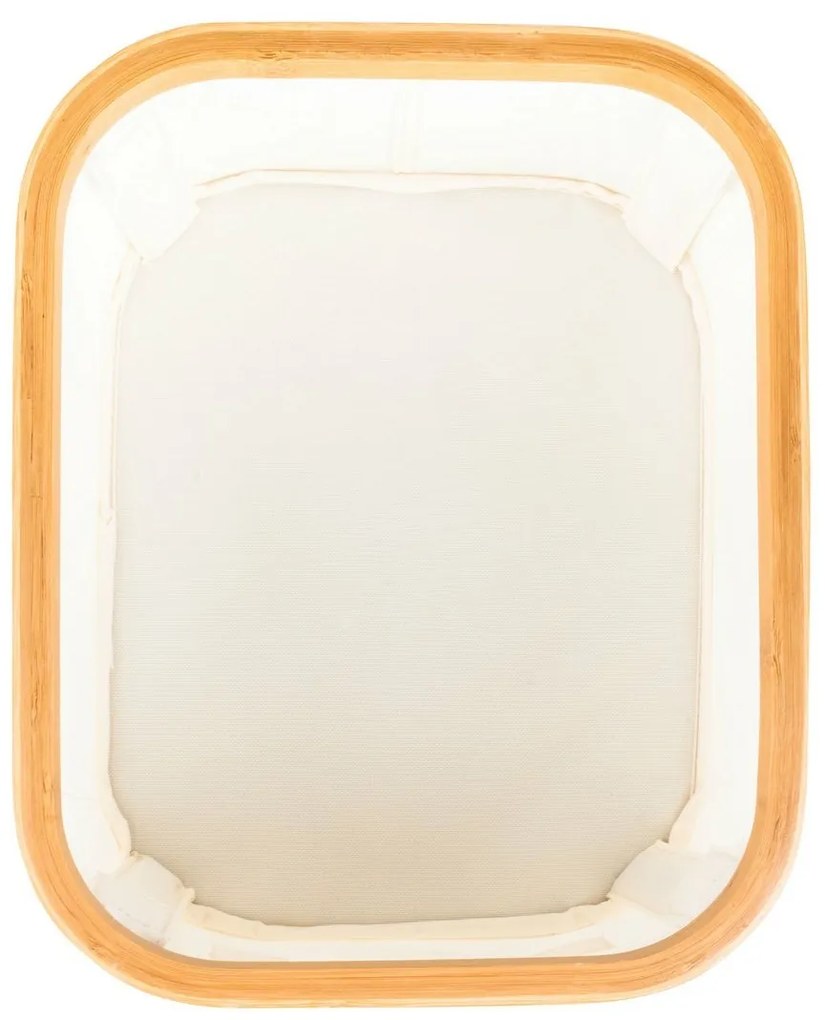 Pojemnik do przechowywania G21 24 x 30 x 15 cm, bambusowy z pokrywką, beżowy